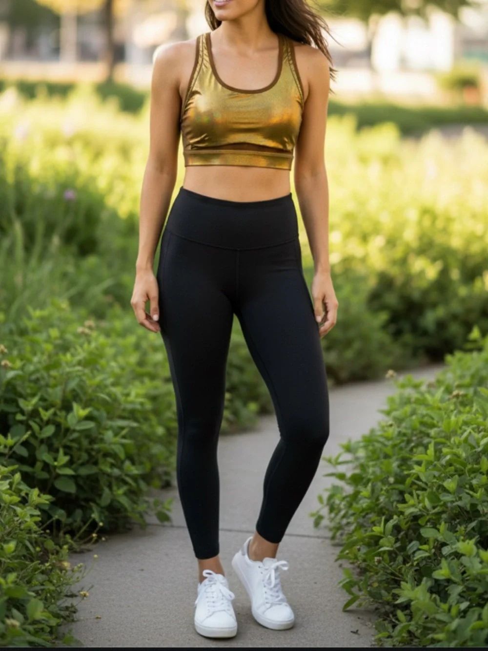 NWT FABLETICS Belle Iridescent Adjustable High-Impact Sports Bra L